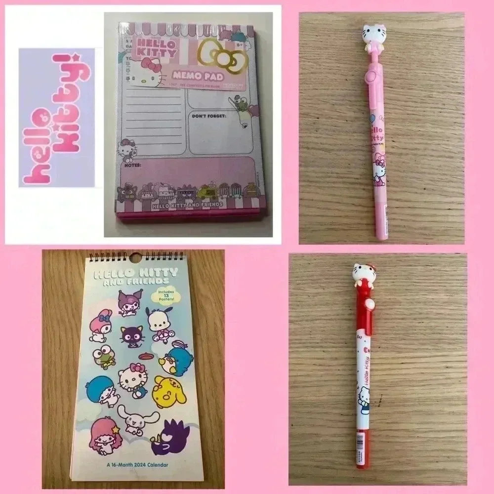 🆕Hello Kitty Office Set 2024 Calendar+ 13 Posters 🆕
